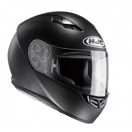 HJC 10107009 Casco de Moto, Semi Flat Negro, Talla L