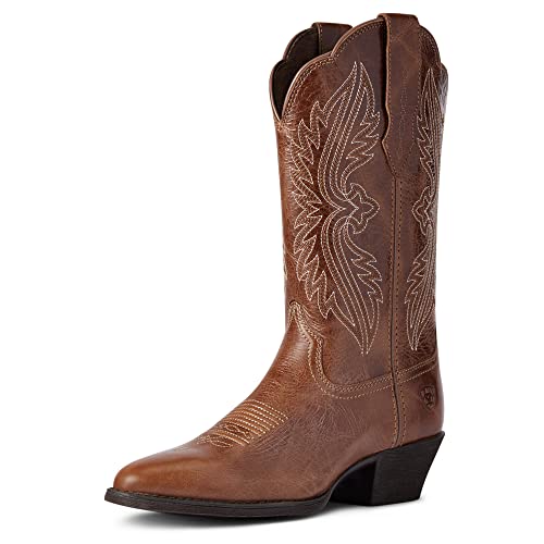 ARIAT Botas Heritage R Toe Stretchfit Western, Vaqueras Mujer, marrón, 41 EU