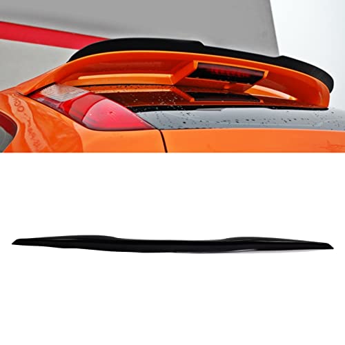 Labio del Alerón del Maletero del Techo Trasero, Spoiler de Techo Trasero, Kit de Labios Alerón Trasero del Automóvil Caucho Negro Brillante Anti UV Universal para Automóvil