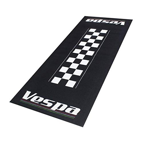 Alfombra ecológica Biketek Garage Mat Vespa Negro Blanco Patinete Nuevo