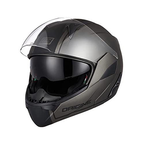 ORIGINE Casco Moto Modular Integral ECE Homologado con Doble Visera