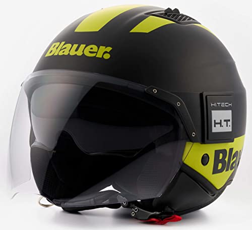 Blauer BET HT Casco Jet (Black/Yellow,XL (60/62))