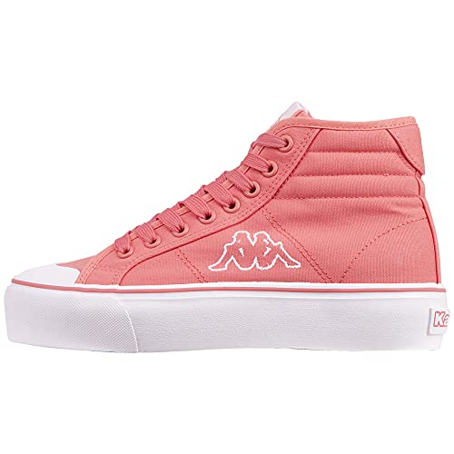 Kappa Boron Mid PF, Zapatillas Mujer, Rosa Blanco, 41 EU