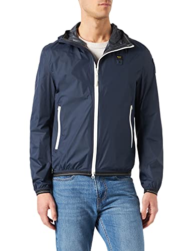 Blauer Corta Trenzada Chaqueta para Media estación, 881 Azul Iris, M Hombres