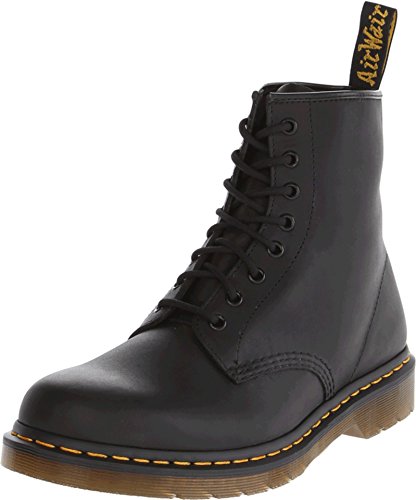 Dr. Martens 1460 8 Eye Boot, Botas de cuero Unisex, Negro (Black Greasy), 44 EU