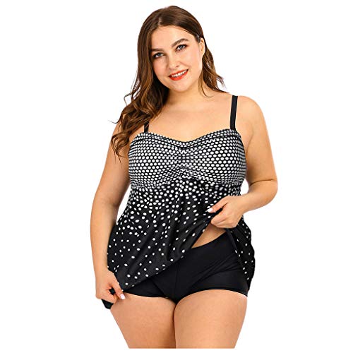 Bañador Hombre Jeans Traje de baño Plus Dot Estilo Sexy Mujeres Tankini Conjunto étnico Dos Piezas de tamaño de impresión Trajes de baño Tankinis Set Bragas Mujer Pack Bikini