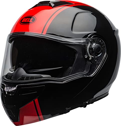 BELL HELMET SRT MODULAR RIBBON BLACK/RED XL