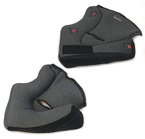 BELL Eliminator Cheek Pads - Accesorios para casco de motocicleta de calle, color gris, 50 mm XS-S-M