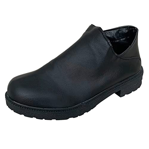 Dasongff Botines de tacón para mujer – Botas planas para mujer, con cordones, bota corta, moto, motociclista, botas indias con flecos, botas de tacón alto, botas de pantorrilla anchas, botas baratas,