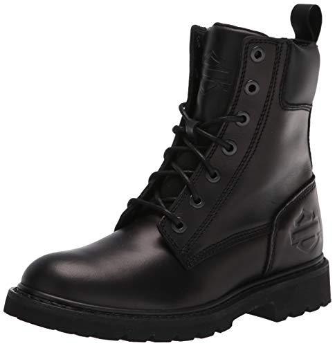 HARLEY-DAVIDSON FOOTWEAR Beason - Botas de moto de encaje para hombre, 17,78 cm, color negro, negro (Negro), 41.5 EU