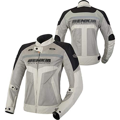 sjapexwomen Motociclista/Moto Chaqueta para Mujeres, Primavera/Verano Chicas Jacket Espina Atrás Protector Impermeable con Armadura, Protecciones en Codos Hombros y Espalda CE Protectora