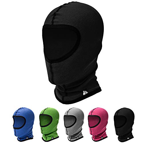 meteor Pasamontañas Balaclava Termico para Niños y Adolescentes para Invierno Ciclismo Moto Deporte Esquí Senderismo Snowboard al Aire Libre Proteger Cuello y Cara (3-7 años, Negro)