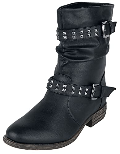 Brandit Botas Biker de Chica Mujer Botas Negro EU41 Poliuretano Regular