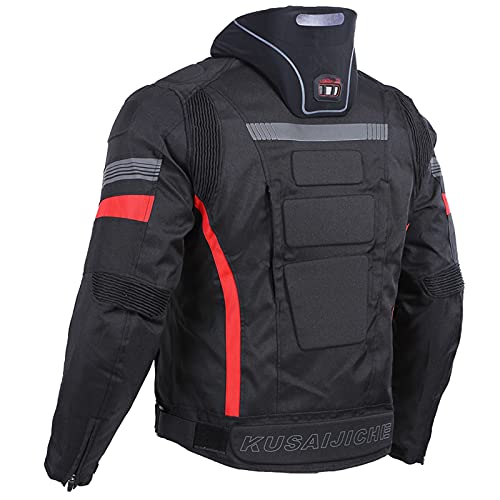 Chaqueta Moto Hombre Reflectante 4 Estaciones con Protecciones, Ropa Moto Hombre para Verano Invierno, Chaqueta para Moto Hombre, Cazadora Moto Hombre Reflectante(Size:XXXXL,Color:C (solo chaqueta))