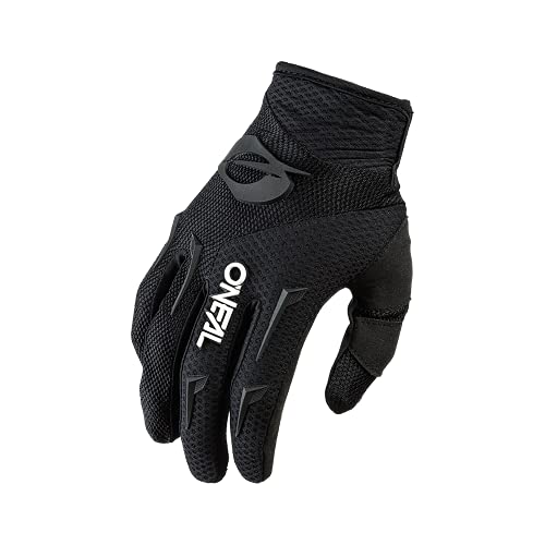 O'Neal | Guantes de Motocross MX MTB DH FR Downhill Freeride | Materiales duraderos y Flexibles, Palma ventilada | Guantes de Elementos | Hombres | Negro Blanco | Talla L