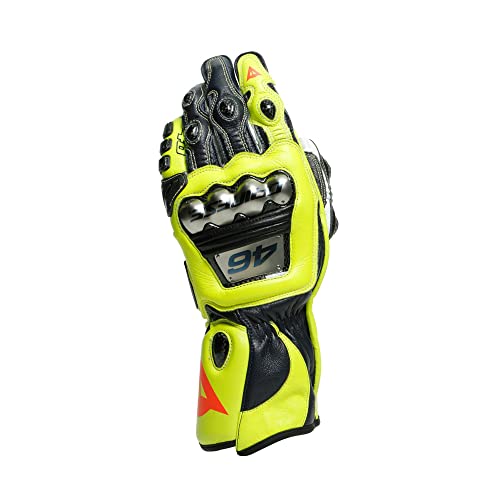 Dainese Full Metal 6 Replica Rossi Guantes de Moto (Black/Yellow,XL)