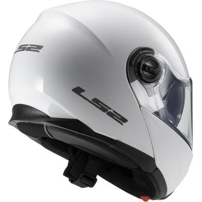 LS2, casco modular de moto, Strobe, blanco, S