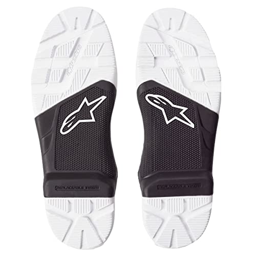 Alpinestars Unisex-Adulto Enduro7 Suela (Negro/Blanco, Talla 8)