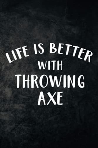 Cocktail Recipe Book - Life Is Better With Throwing Axe Nice, Cross Ax Graphic Apparel: Blank Minimalist Cocktail and Mixed Drink Recipe Book & ... for 100+ Alcoholic Beverages,High Per