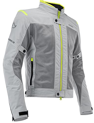 ACERBIS 0023745.290.064 Ramsey Vented Chaqueta de Moto para Mujer, Color Gris/Amarillo, M, Unisex-Adult, L