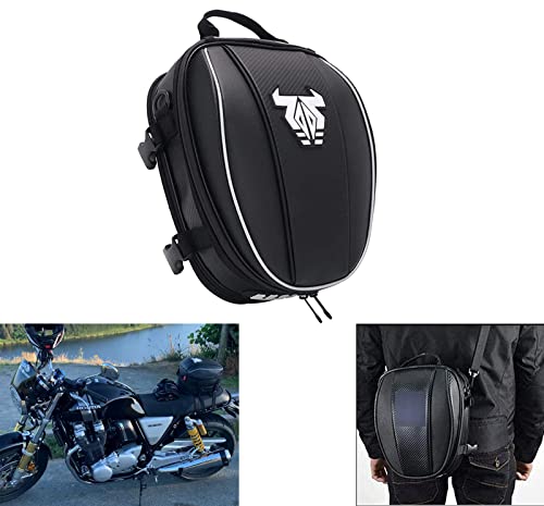 Bolsa Asiento Trasero Moto,Bolsa Trasera Moto,Mochila Impermeable de Microfibra para Equipaje en Motocicleta, Bolsa para Asiento, Multifuncional, para Motocicleta,Bolsa para Almacenamiento Deportivo