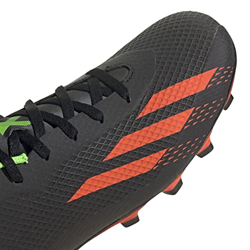 adidas X SPEEDPORTAL.4 FxG, Sneaker Hombre, Core Black/Solar Red/Solar Green, 43 1/3 EU Estrecho