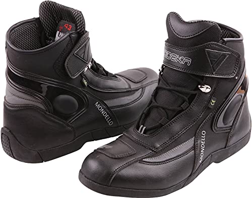 Modeka Mondello Botas de moto (Black,42)