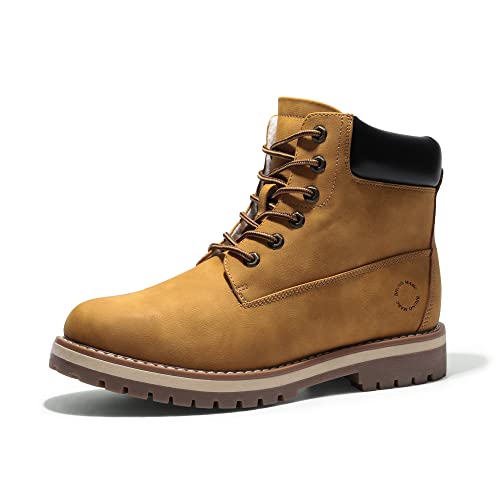 Bruno Marc Botas de Nieve Hombre Antideslizante Invierno Botines Calientes Trekking Aire Libre Zapatos Repelente al Agua Amarillo SBSB226M-E Talla 45 (EUR)