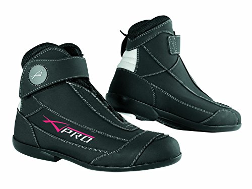 A-pro Zapatos Moto Técnica Scoouter Botas Piel Honda Ducati Yamaha Sonic Moto Negro 42