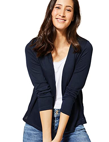 Street One Nette Strickjacke, Blau (Deep Blue), 38 para Mujer