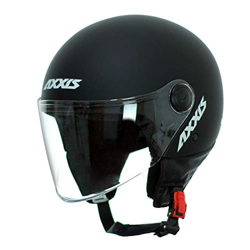 AXXIS CASCO SQUARE SOLID A1 NEGRO MATE TALLA S