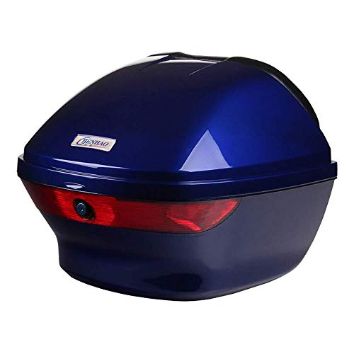 YUYTIN Baúl Moto-Caja del Maletero de la Motocicleta 35L Cascos del Maletero de la Motocicleta Caja Superior de la Motocicleta Caja de Almacenamiento de Equipaje de Viaje Reflector Caja Trasera de