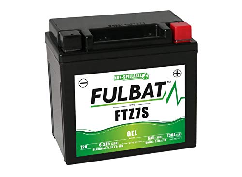 FULBAT - BATERÍA DE MOTO FULBAT GEL FTZ7S / YTZ7S 12 V 6,3 AH 130 A