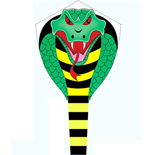 Kites for Adults Giant Domineering Creative King Cobra Kite Outdoor Large Flying Kites with Long Tails Easy to Fly in The Breeze Gift (Size : 2.3ft+49.2ft Tail+328ft Line) (2.3ft+49.2ft Tail+853ft