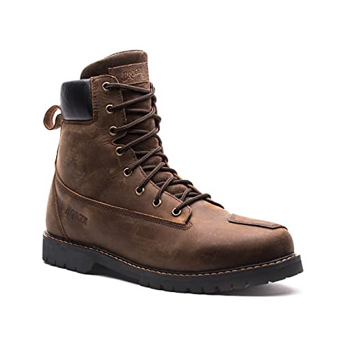 BROGER Alaska Vintage Brown Motorcycle Boots 46