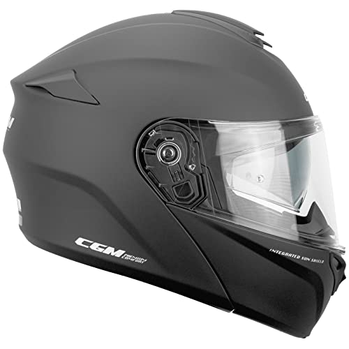 508A-ALV-01 NEGRO MATE (XXL) CASCO CONVERTIBLE (BERLINO pinlock) PANTALLA INTERNA EXTRA FUME