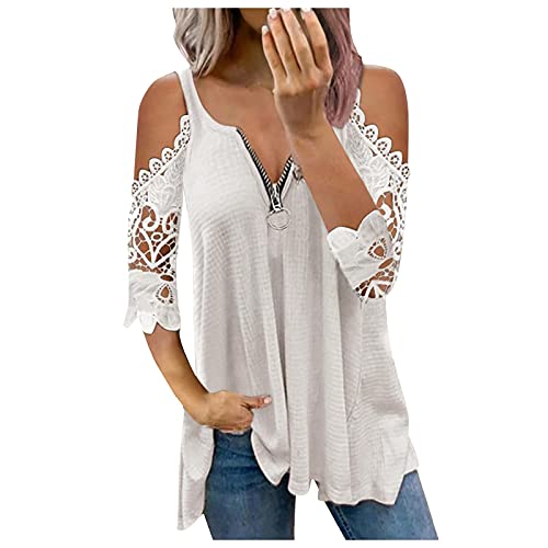 riou 2023 Camiseta de Mangas Cortas Mujer Barato Estampado Floral Camiseta Holgada Oversize Primavera Moda Básico T-Shirt Blusas y Camisa para Mujeres Original Ocio Diario