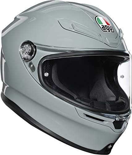 AGV K6 Casco Moto, Hombre, Grijs, Large