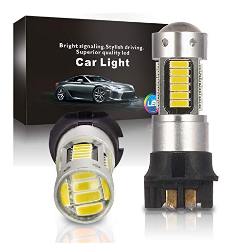 GSDGBDFE Amber White PW24W PWY24W CANBUS Bulbs 30 SMD para Audi BMW para VW para Volvo para Mercedes-Benz para Skoda para Peugeot para Mini DRL Luces diurnas (Emitting Color : Yellow)