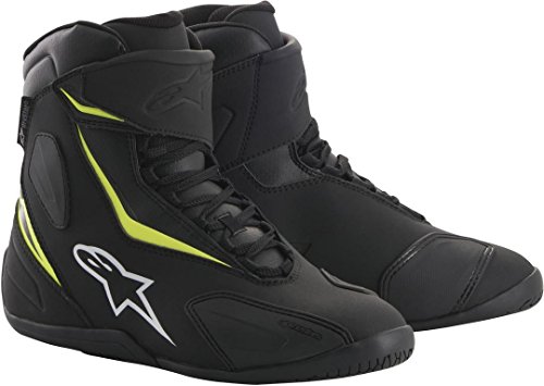 Alpinestars Fastback 2 Drystar - Guantes de Moto Impermeables, Color Negro y Amarillo flúor, Talla 11