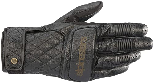 Alpinestars Brass Guantes de Motocicleta (Black,L)