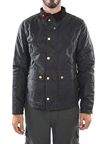 Barbour de los Hombres Chaqueta de Cera Reelin, Verde, L