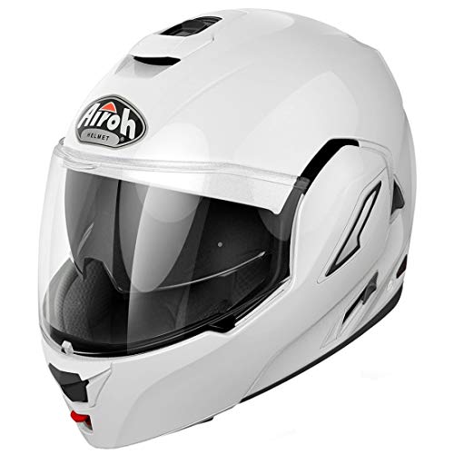 Airoh Rev 19 Cascos, Adultos Unisex, Color White Gloss, XS