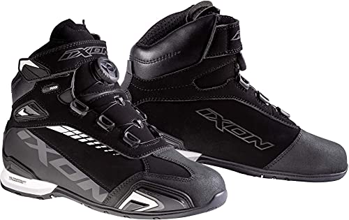 Ixon Bull WP L - Botas de moto para mujer, color negro/blanco, talla 36