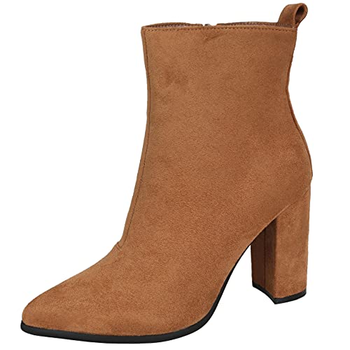 Botas de tacón de Gamuza Color Caramelo Vices 36 EU