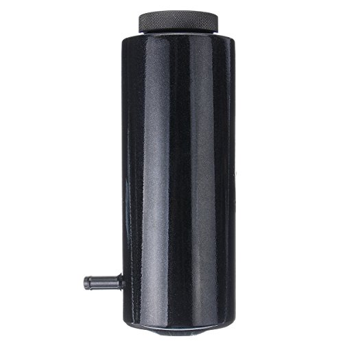 JenNiFer 800Ml Cilindro Radiador Desbordamiento Depósito Refrigerante Tanque Negro/Azul Aluminio Puede - Negro