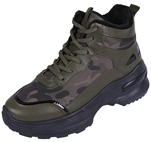 Zapatillas Altas, Femeninas, Camuflaje Vices 40 EU