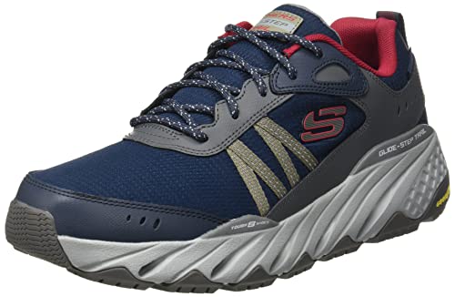 Skechers Glide-Step Oxen, Zapatillas de Trail Running Hombre, Navy/Multi, 41 EU