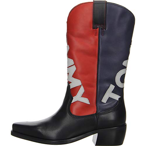 Tommy Hilfiger Heritage - Botas vaqueras (talla 36), color azul