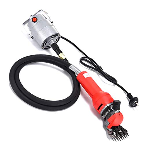 CHHMAELOVE 1000W Trasquilador para Oveja Cabra,Maquina De Esquilar EléCtrica para Ovejas,Set De MáQuina De Esquilar EléCtrica para para Cabras, Llama, Alpaca,SeparacióN del Motor,con Eje Flexible,Red